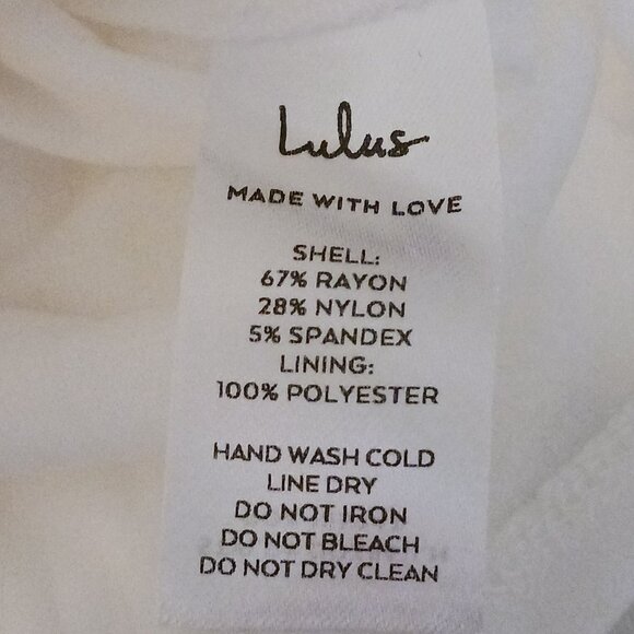 NEW Lulus How Much I Care Ivory Off-the-Shoulder Trumpet Midi Dress‎ Size XL - Picture 11 of 16